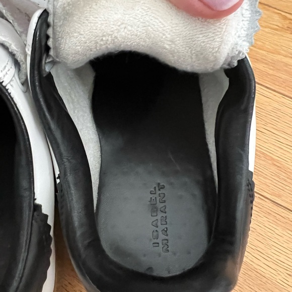 Isabel Marant Beth Perforated Leather Grip-Strap Sneaker Size 39 (US 8) - Picture 5 of 8
